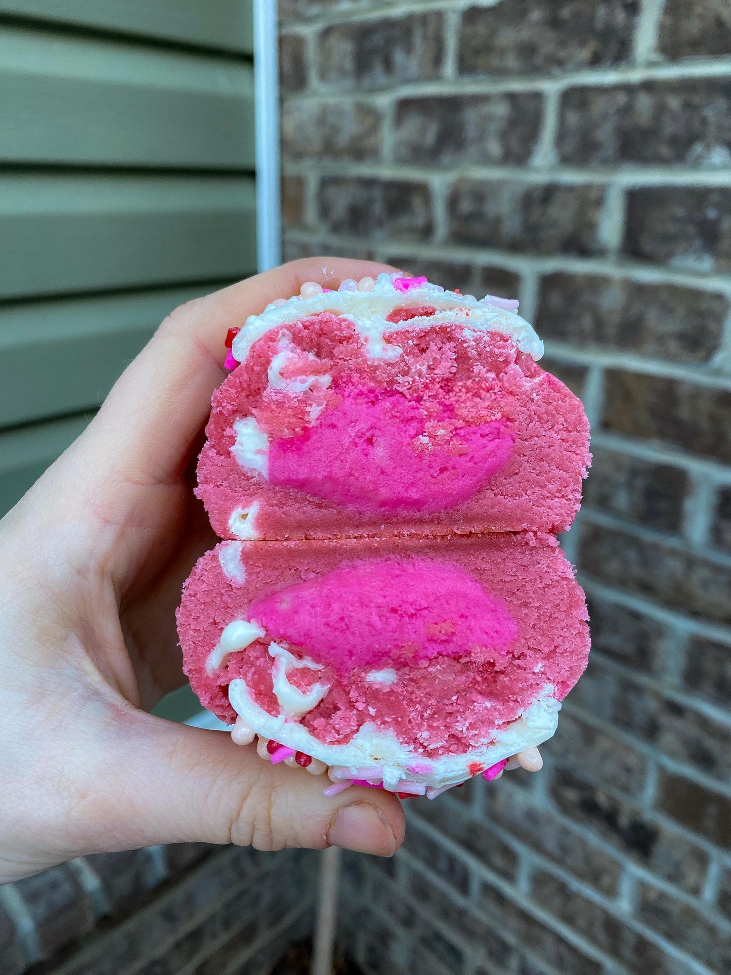 Stuffed Strawberry Pink Velvet Cookie Recipe: New York Style (Digital Download)