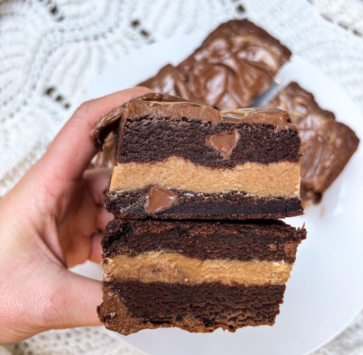 Peanut Butter Chocolate Brownie Cookie Bar Recipe (Digital Download)