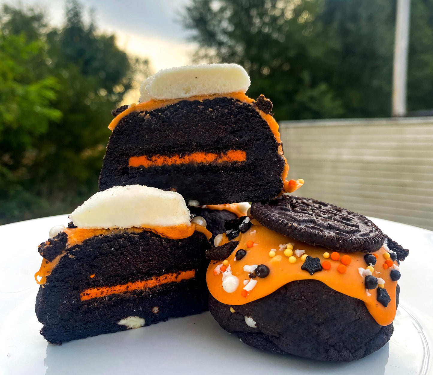 Stuffed Halloween Oreo Cookie Recipe: Black Cocoa Gourmet Cookie (Digital Download)