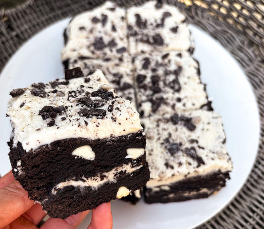 Cookies 'N' Creme Cookie Bar Recipe: Gourmet Stuffed Dessert (Digital Download)