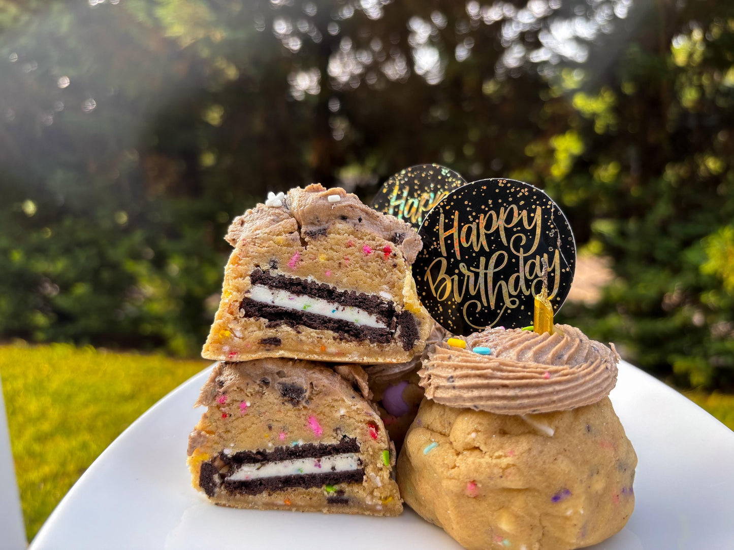 Stuffed Oreo Birthday Cake Cookie Recipe: New York Style (Digital Download)