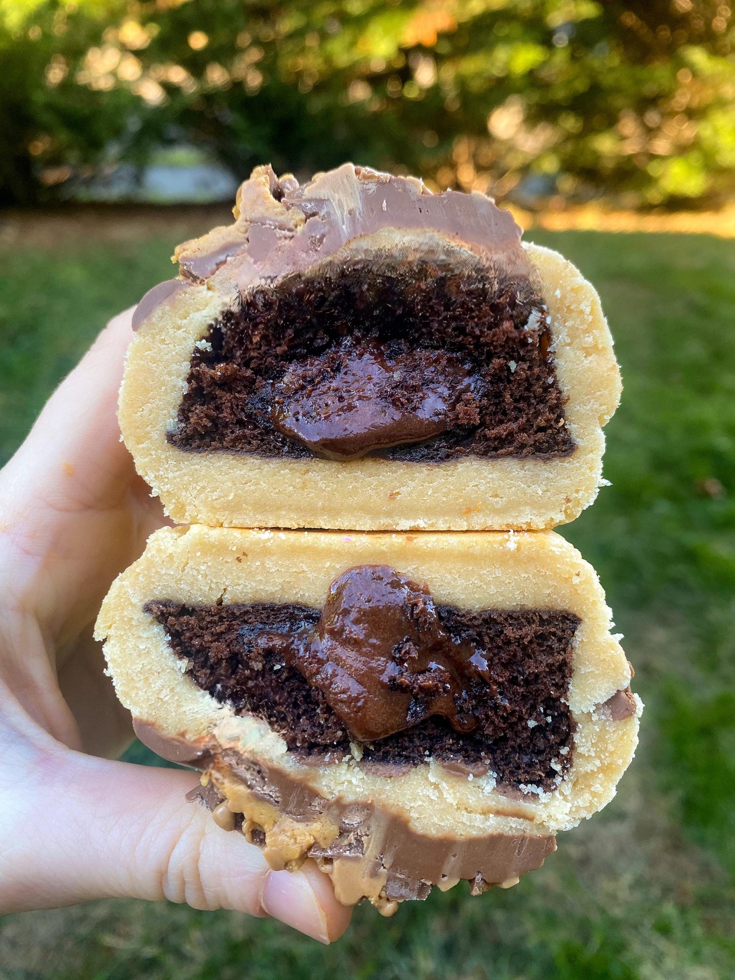 Gourmet Stuffed Peanut Butter Chocolate Cake Cookie Recipe (Digital Download)