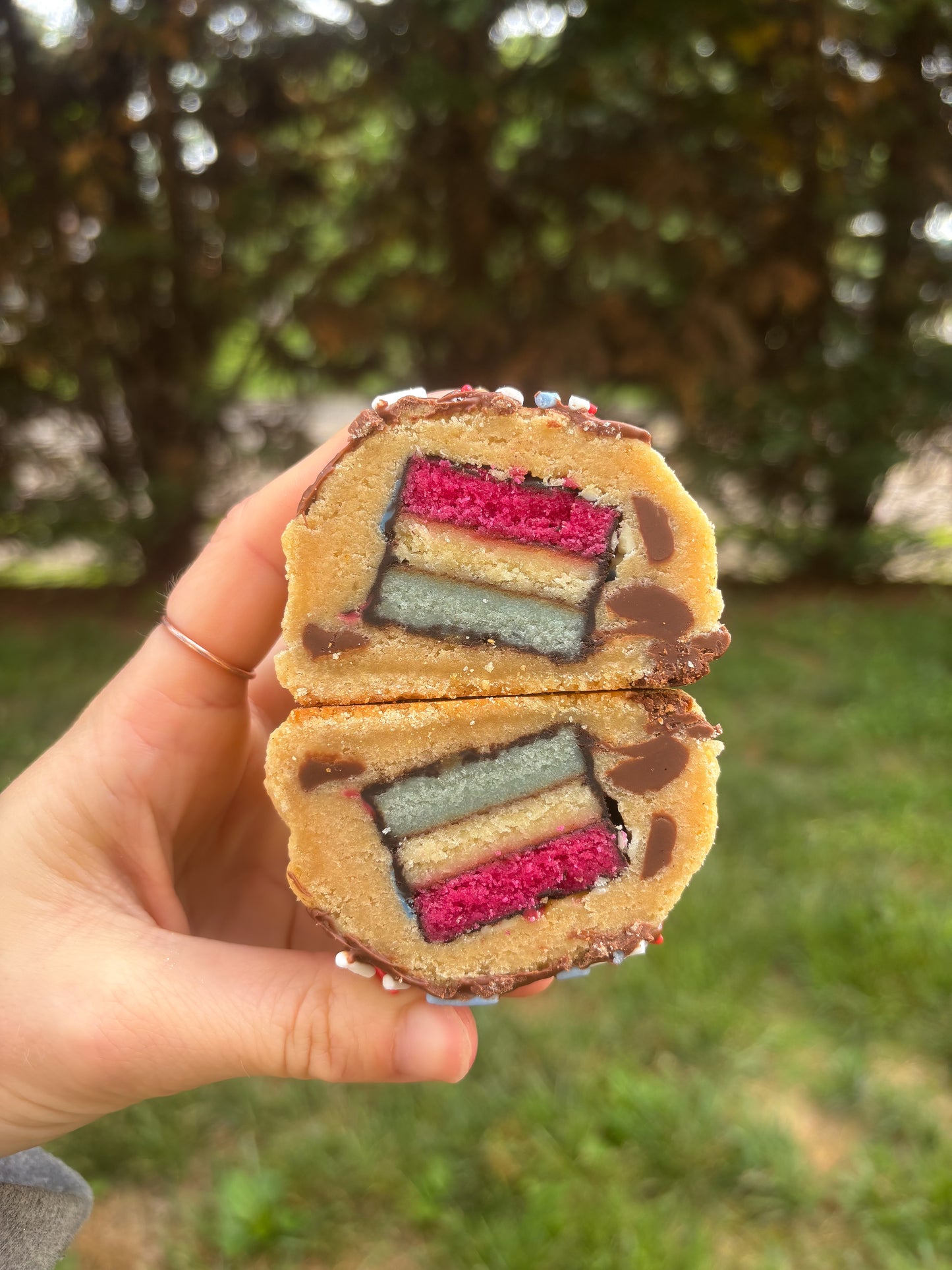 Tuxedo Cake Cookie Recipe (Free modification to the Vanilla Chai Cookie Recipe)