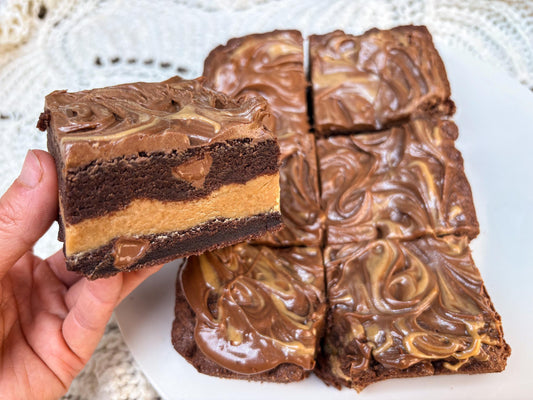Peanut Butter Chocolate Brownie Cookie Bar Recipe (Digital Download)