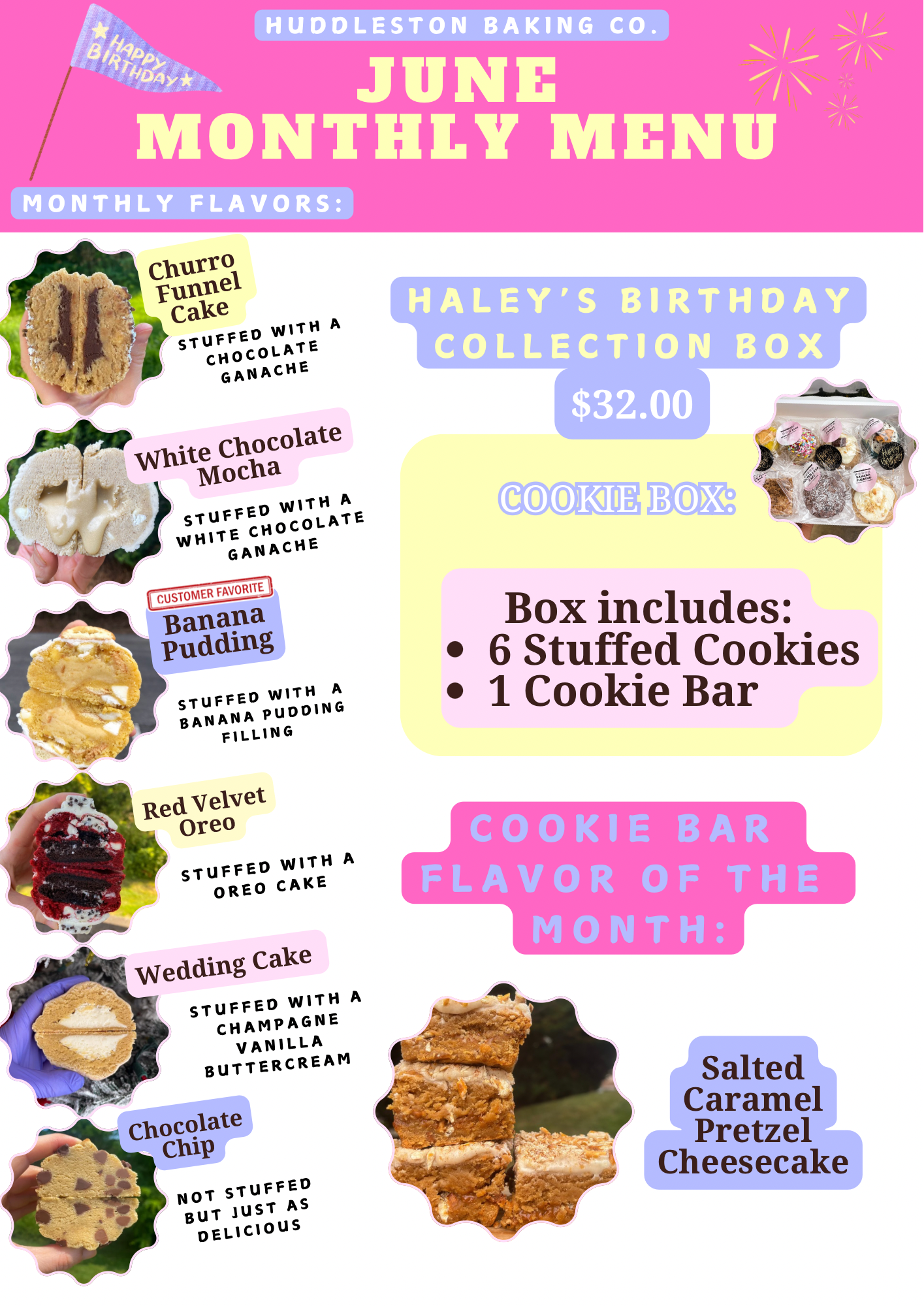 Preorder Monthly Flavors (Pickup/Shipping JUNE 19th!!!)
