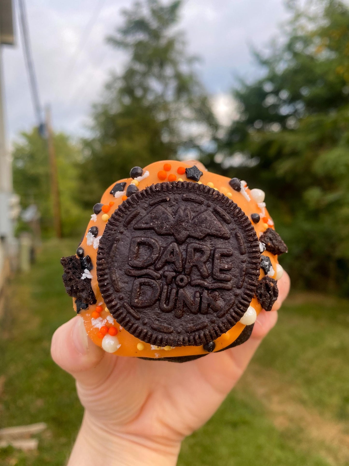 Stuffed Halloween Oreo Cookie Recipe: Black Cocoa Gourmet Cookie (Digital Download)